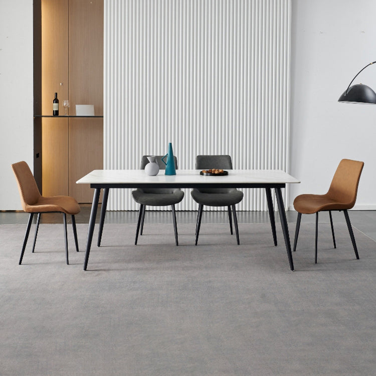 Nordic Kitchen Stone Furniture 1/5/7 Pcs Standard Height Casual Dining Room Table Set