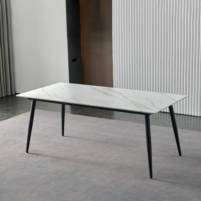 Nordic Kitchen Stone Furniture 1/5/7 Pcs Standard Height Casual Dining Room Table Set