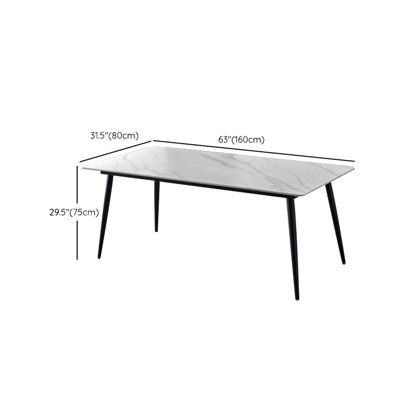Nordic Kitchen Stone Furniture 1/5/7 Pcs Standard Height Casual Dining Room Table Set