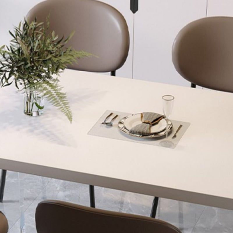 Modern Rectangle Stone Dining Table 1/4/5 Pieces Dining Set for Dining Room