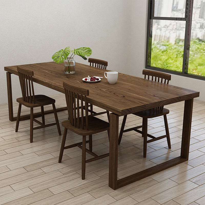Industrial Medium Wood Furniture 1/4/5 Pcs Standard Height Dining Room Table Set
