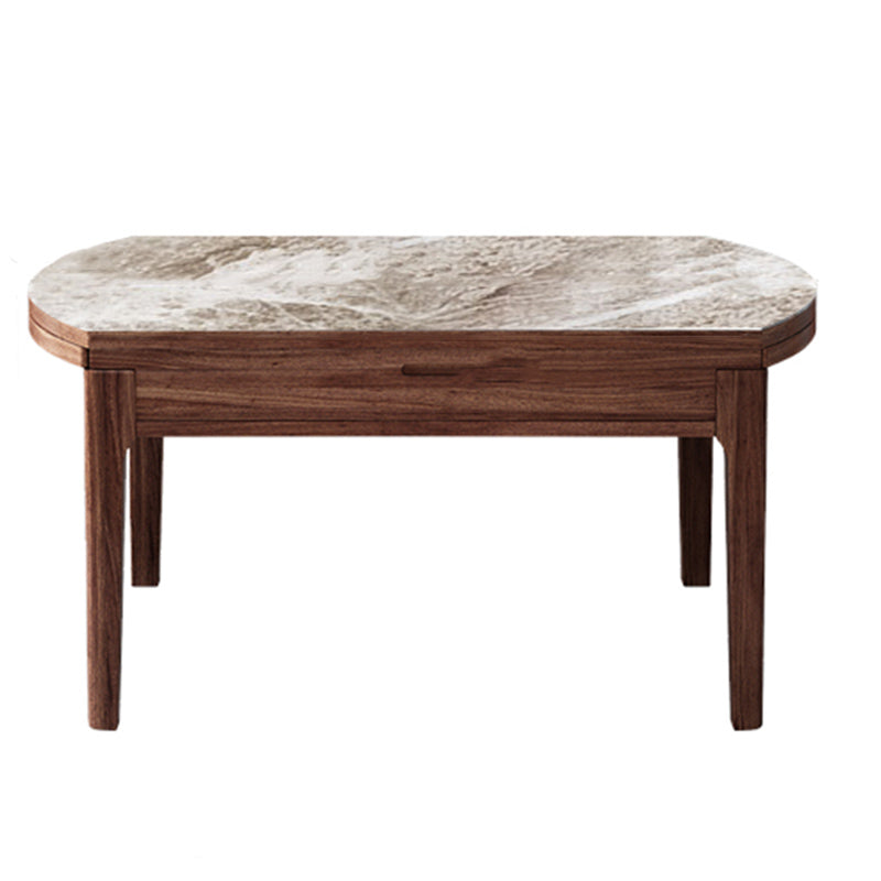 Modern Stone Furniture 1/5/7 Pcs Standard Height Dining Sets with Self Storing Leaves