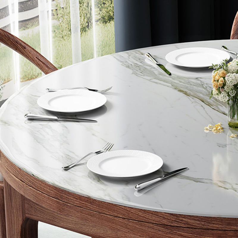 Modern Stone Furniture 1/5/7 Pcs Standard Height Dining Sets with Self Storing Leaves