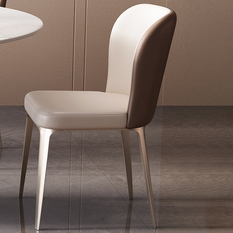 Modern Style 1/4/5/7 Pieces Furniture Round Stone Dining Set in White