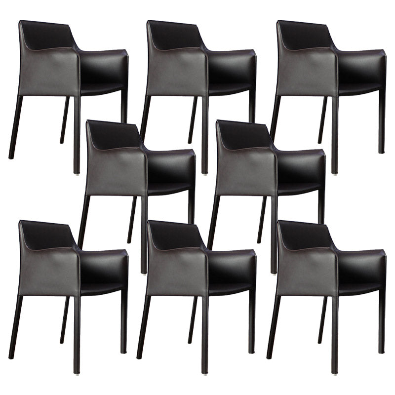 Industrial Upholstered Arm Dining Chair Kitchen Parsons Chair