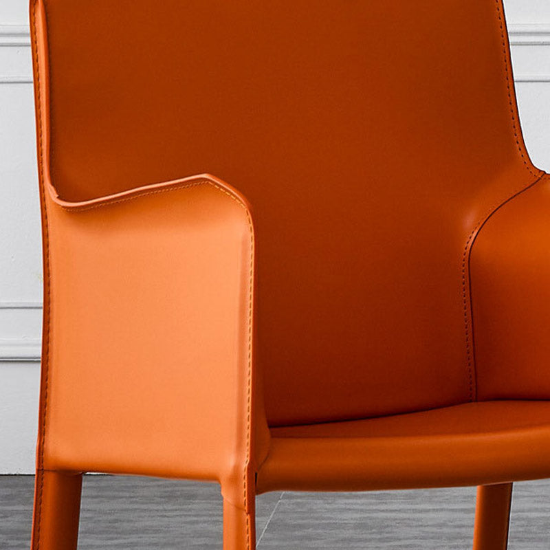 Industrial Upholstered Arm Dining Chair Kitchen Parsons Chair