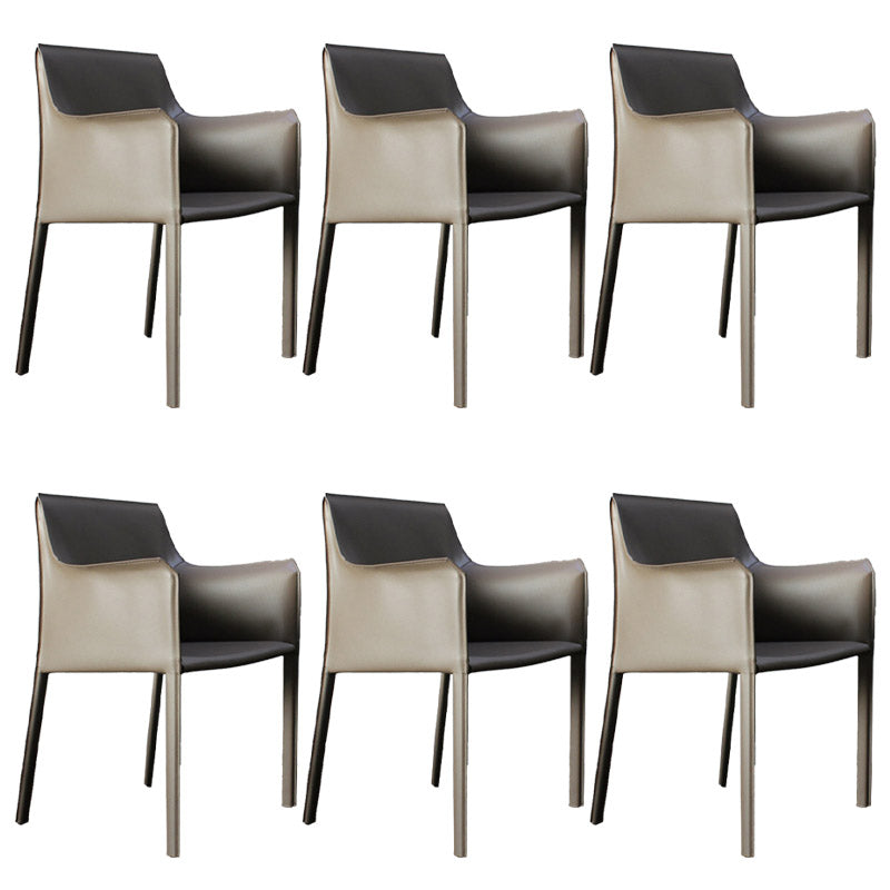 Industrial Upholstered Arm Dining Chair Kitchen Parsons Chair