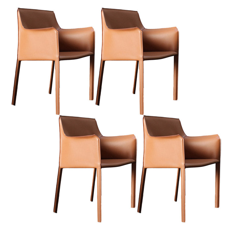 Industrial Upholstered Arm Dining Chair Kitchen Parsons Chair