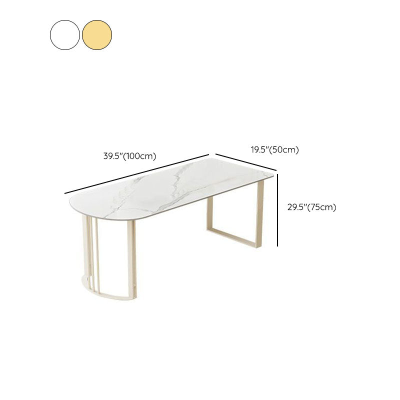 Contemporary Dining Room Dinner Table 4 Legs Stone Dining Table