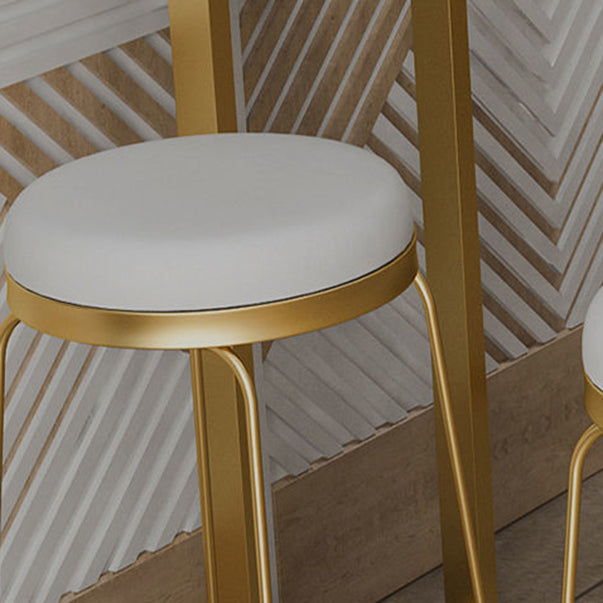 Modern Bar Table Set 1/4/7 Pieces Faux Marble Counter Table with Upholstered Stools