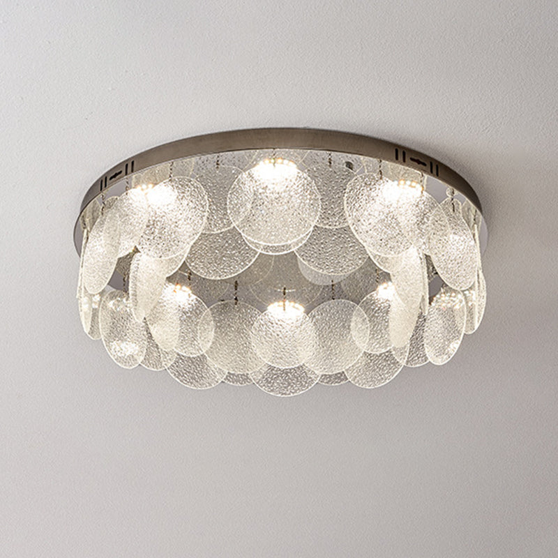 Silver Modernism Flush Mount Lighting LED Ceiling Light for Bedroom