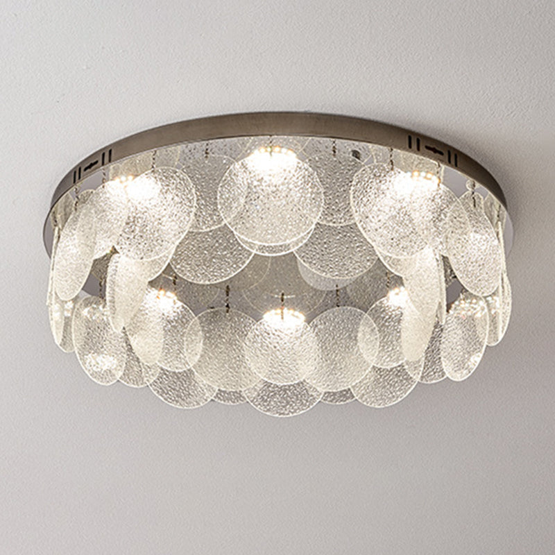 Silver Modernism Flush Mount Lighting LED Ceiling Light for Bedroom