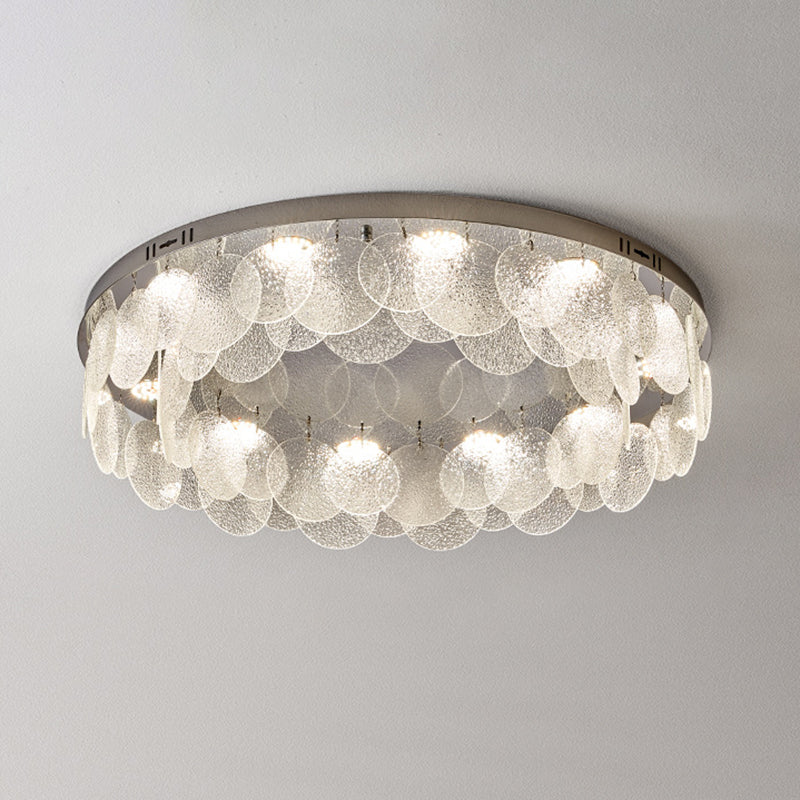 Silver Modernism Flush Mount Lighting LED Ceiling Light for Bedroom