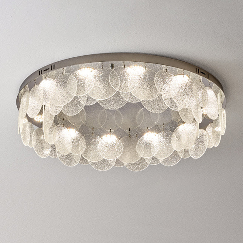 Silver Modernism Flush Mount Lighting LED Ceiling Light for Bedroom