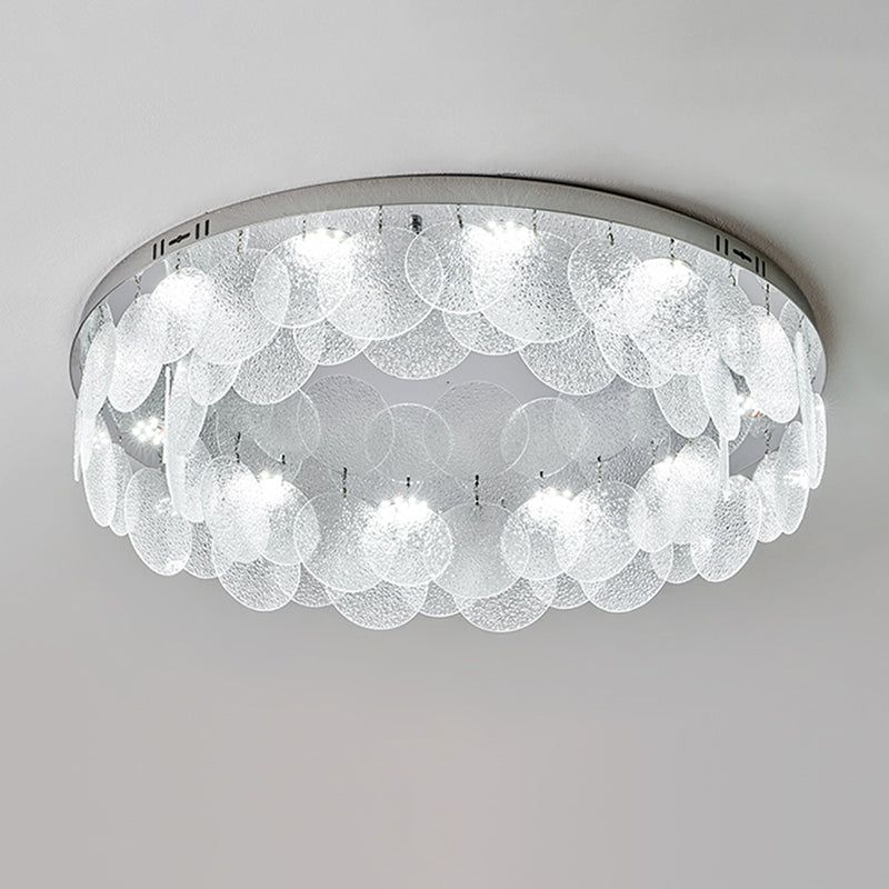 Silver Modernism Flush Mount Lighting LED Ceiling Light for Bedroom