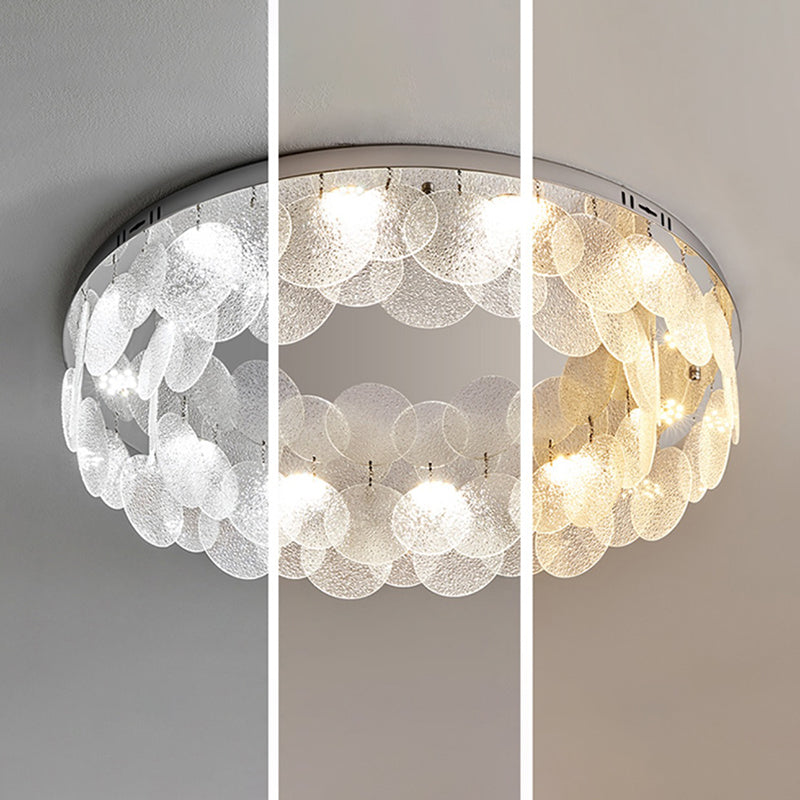 Silver Modernism Flush Mount Lighting LED Ceiling Light for Bedroom