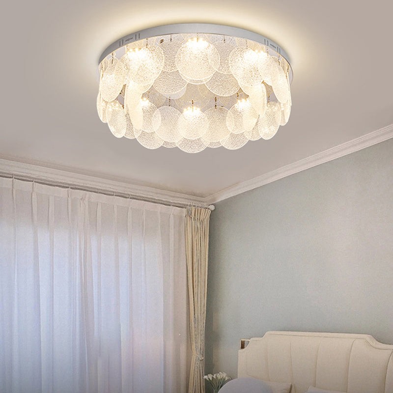 Silver Modernism Flush Mount Lighting LED Ceiling Light for Bedroom