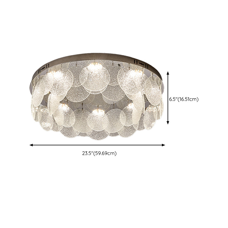 Silver Modernism Flush Mount Lighting LED Ceiling Light for Bedroom