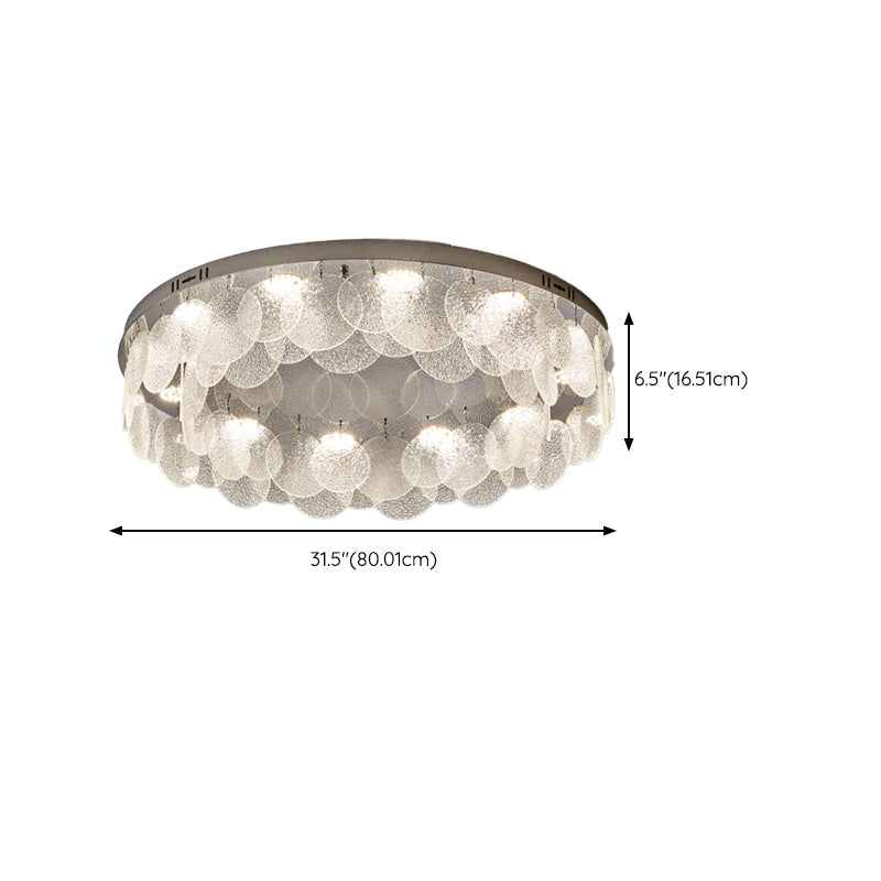 Silver Modernism Flush Mount Lighting LED Ceiling Light for Bedroom