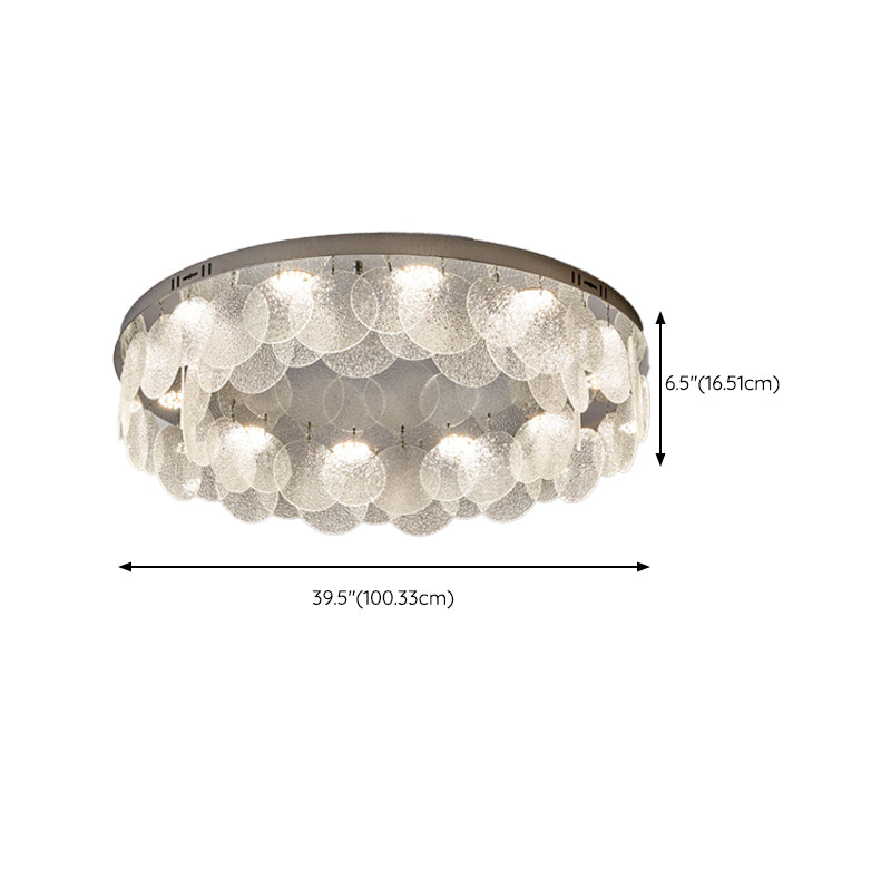 Silver Modernism Flush Mount Lighting LED Ceiling Light for Bedroom