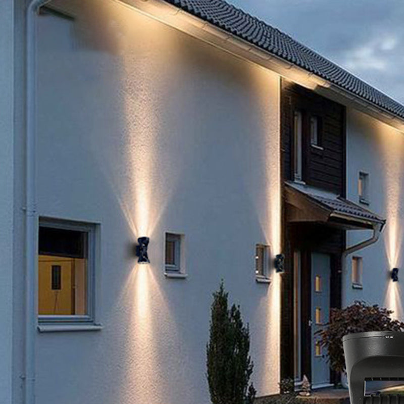 Modern Geometric Wall Light Fixture Metal 2 Lights Wall Sconce