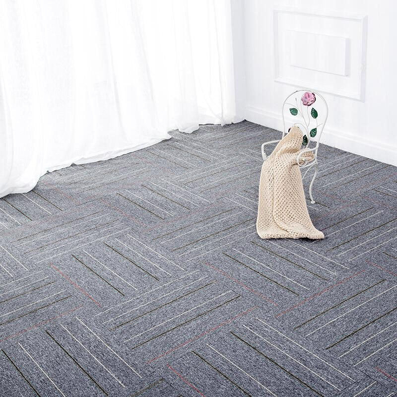 Modern Carpet Tiles Self Adhesive Level Loop Stain Resistant Carpet Tile