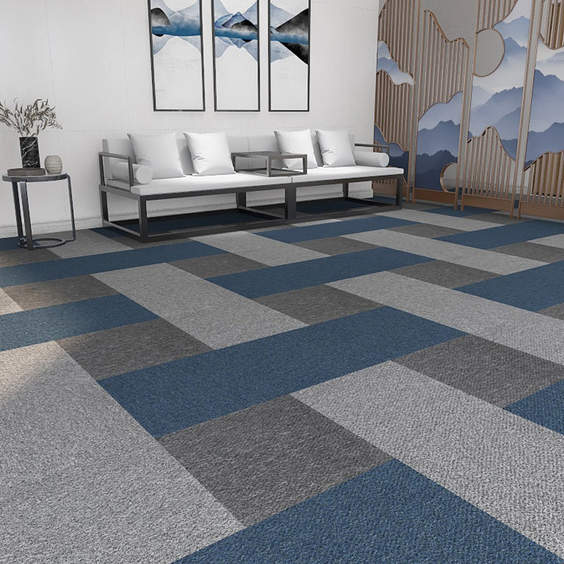Office Loose Lay Carpet Tiles Dark Color Non-Skid Level Loop Carpet Tile