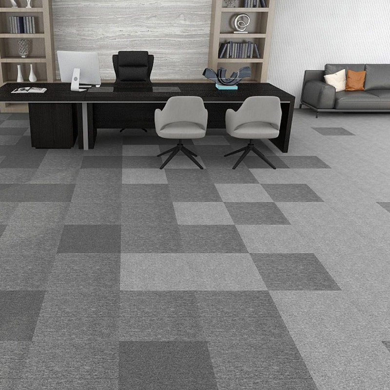 Office Loose Lay Carpet Tiles Dark Color Non-Skid Level Loop Carpet Tile