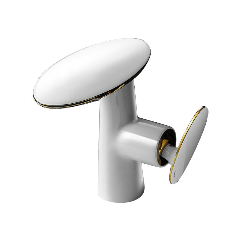 Modern Faucet Waterfall Spout Single Hole Lever Handle Bathroom Faucet