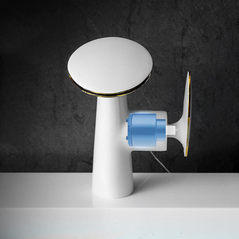 Modern Faucet Waterfall Spout Single Hole Lever Handle Bathroom Faucet