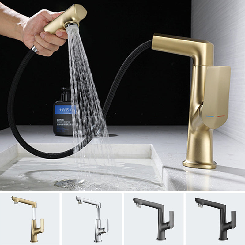 Centerset Lavatory Faucet Glam Style Faucet with Single Lever Handle
