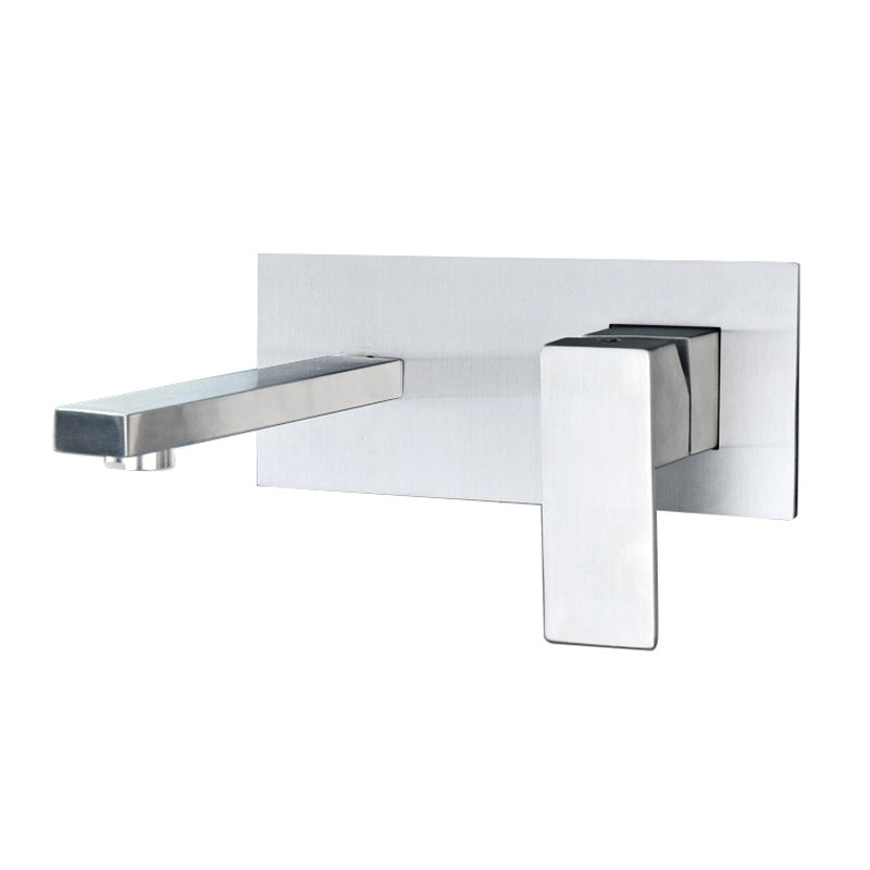 Stainless Steel Wall Mounted Bathroom Faucet Light Luxury Bathroom Faucet Modern Faucet