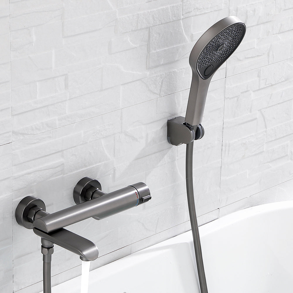 Contemporary Bathroom Faucet Wall Mounted Metal Tub Faucet Trim