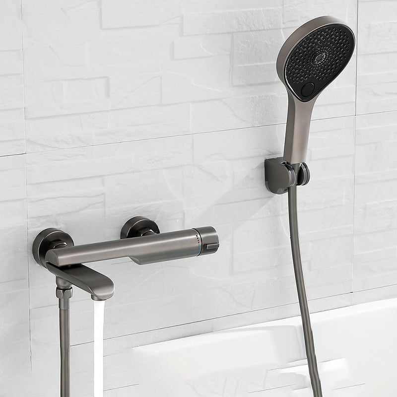 Contemporary Bathroom Faucet Wall Mounted Metal Tub Faucet Trim