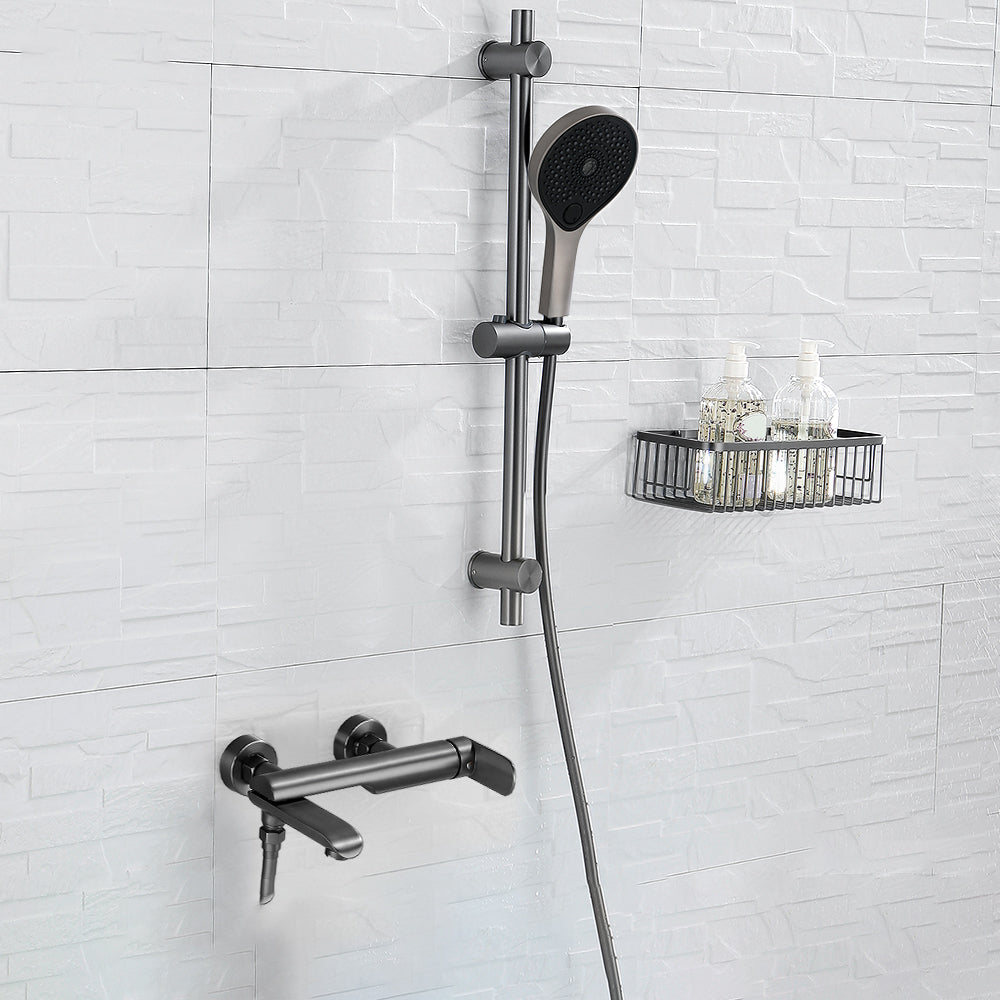 Contemporary Bathroom Faucet Wall Mounted Metal Tub Faucet Trim