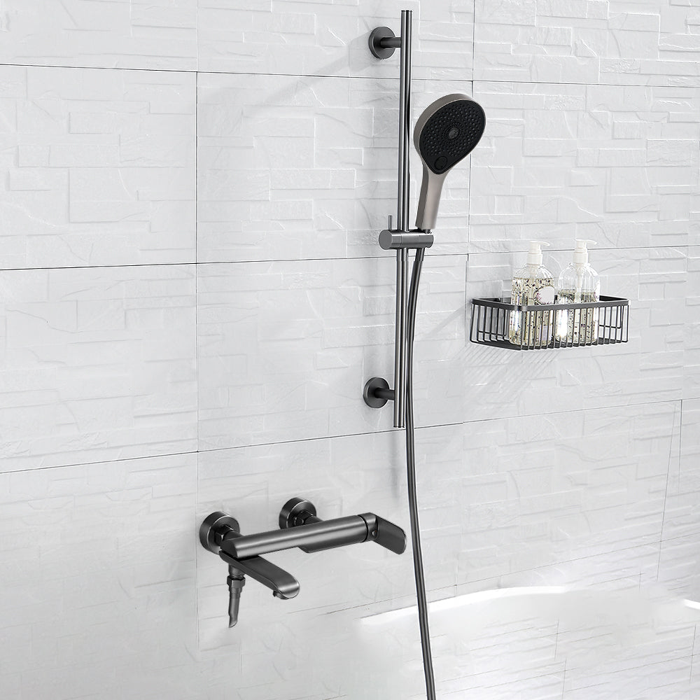 Contemporary Bathroom Faucet Wall Mounted Metal Tub Faucet Trim
