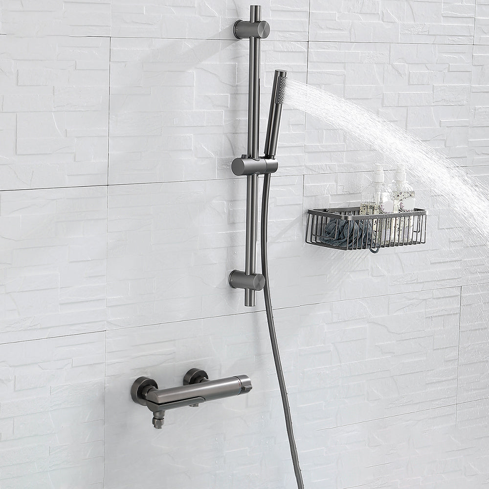Contemporary Bathroom Faucet Wall Mounted Metal Tub Faucet Trim
