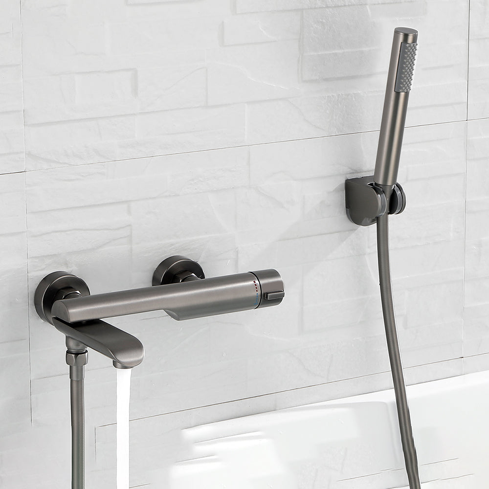 Contemporary Bathroom Faucet Wall Mounted Metal Tub Faucet Trim