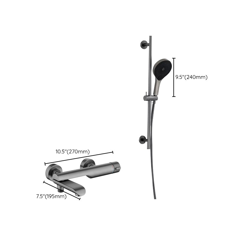 Contemporary Bathroom Faucet Wall Mounted Metal Tub Faucet Trim