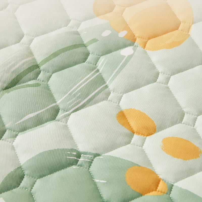 Floral Print Fitted Sheet Modern Spring Cotton Bed Sheet Set