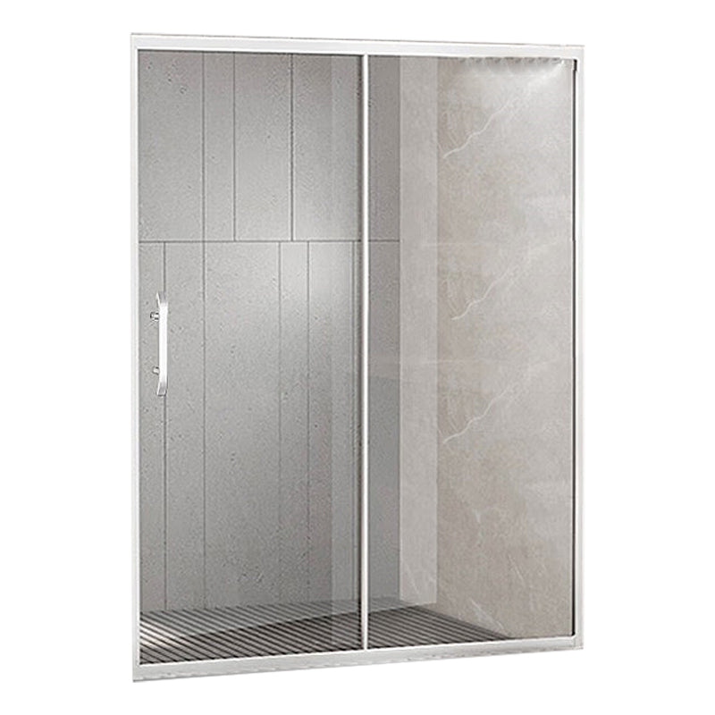 Single Sliding Framed 74.8" H Shower Bath Door Modern Tempered Shower Door