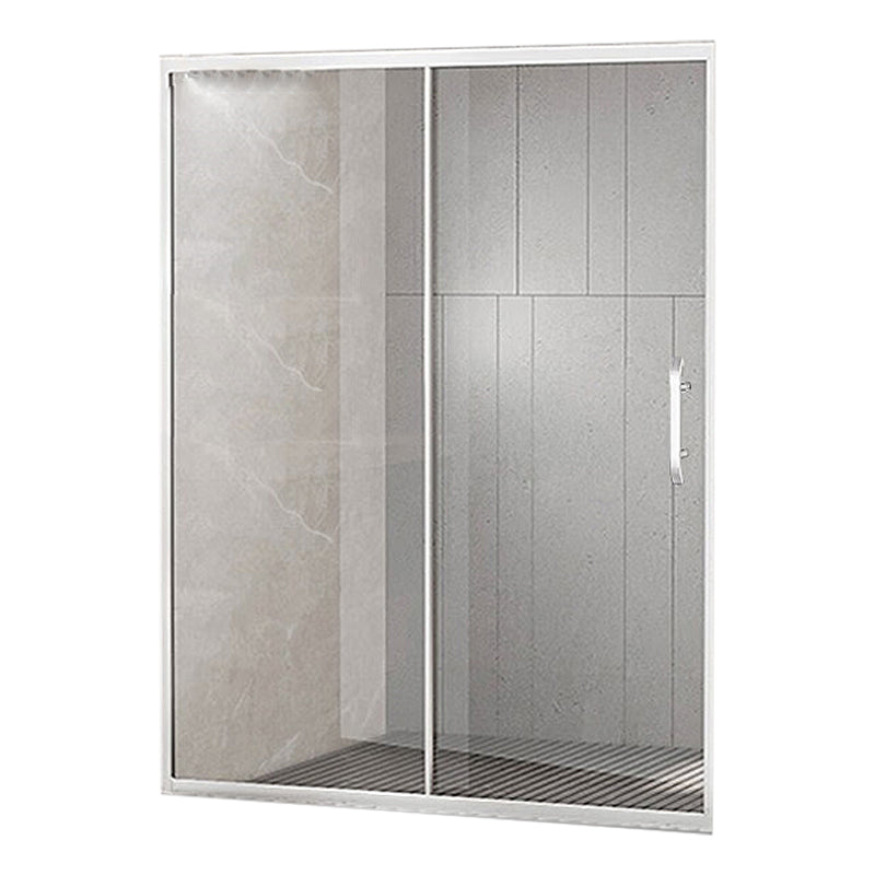 Single Sliding Framed 74.8" H Shower Bath Door Modern Tempered Shower Door