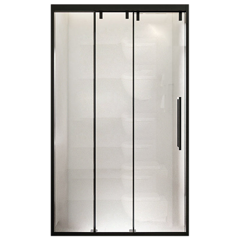 Full Frame One-shaped Tempered Glass Shower Door, Triple Linkage Shower Door