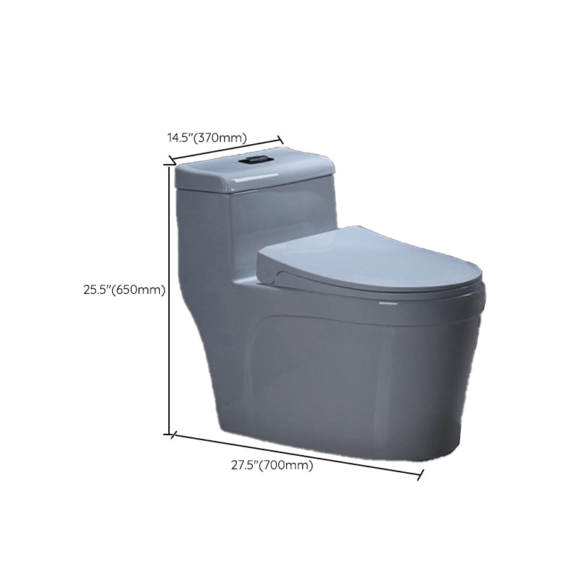 Contemporary White Flush Toilet Floor Mount Toilet Bowl for Washroom