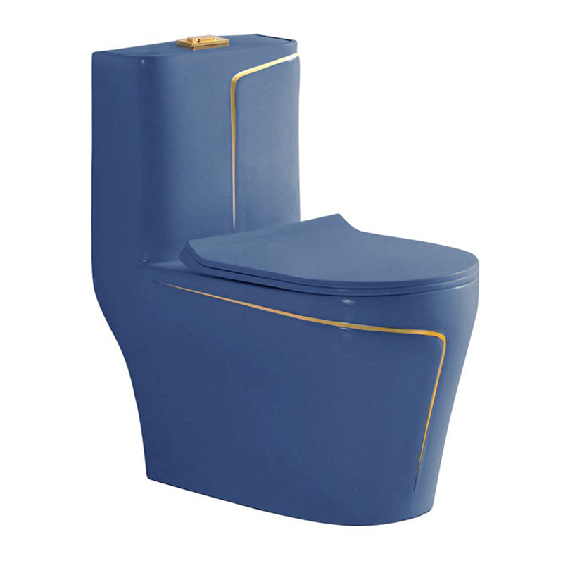 Traditional Ceramic Flush Toilet Floor Mounted Toilet Bowl for Washroom