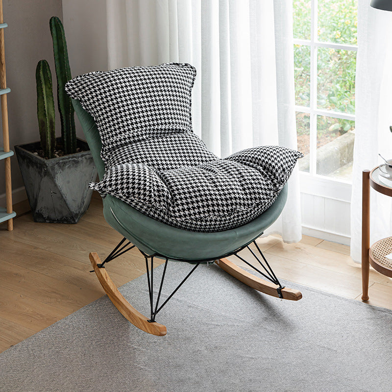 Modern Indoor Sofa Rocking Chair Single Rocking Chair with Cushion