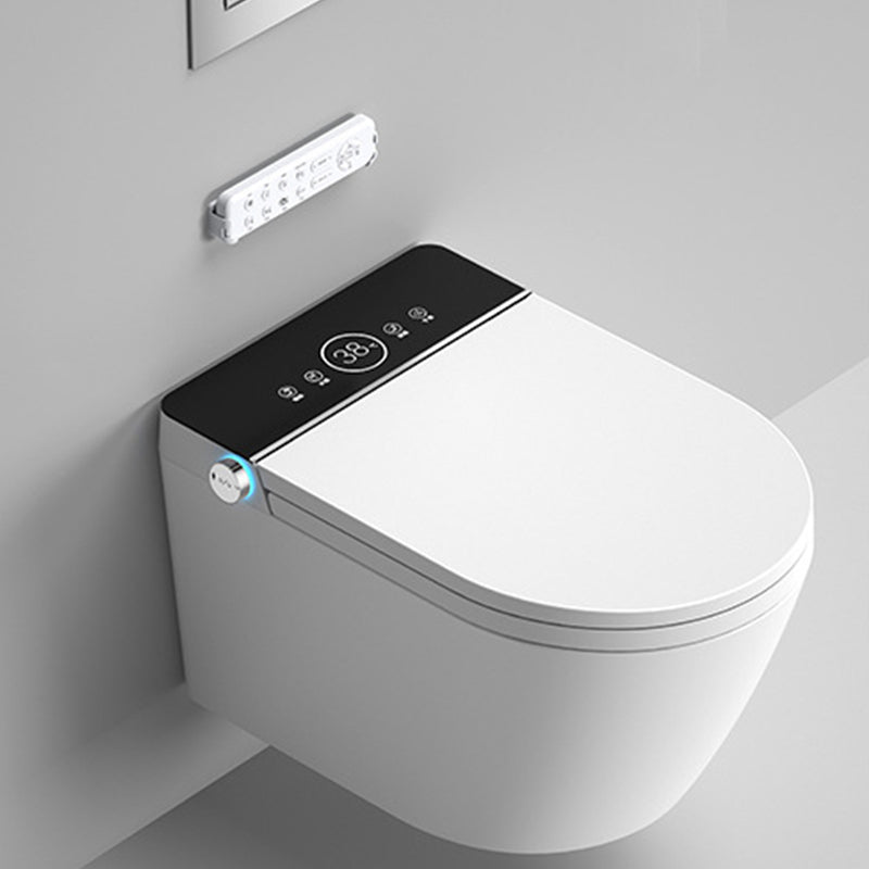 Contemporary Wall Hung Flush Toilet Heated Seat Included Urine Toilet for Bathroom