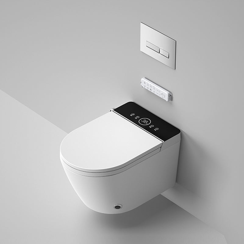 Contemporary Wall Hung Flush Toilet Heated Seat Included Urine Toilet for Bathroom
