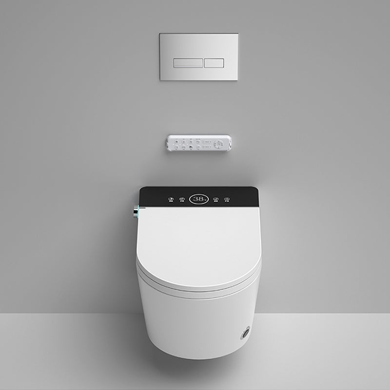 Contemporary Wall Hung Flush Toilet Heated Seat Included Urine Toilet for Bathroom