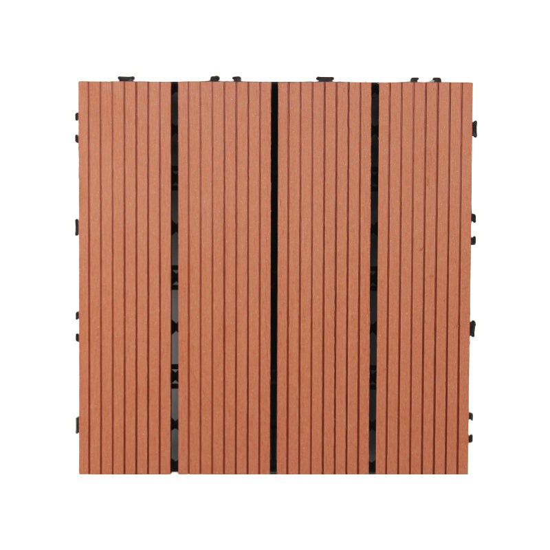 12" X 12"Square PVC Patio Tiles Snapping Installation Outdoor Flooring Tiles